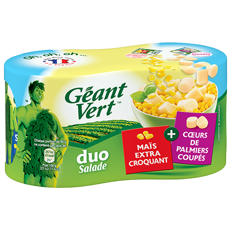 Duo Salade Maïs Extra Croquant et Cœurs de Palmiers